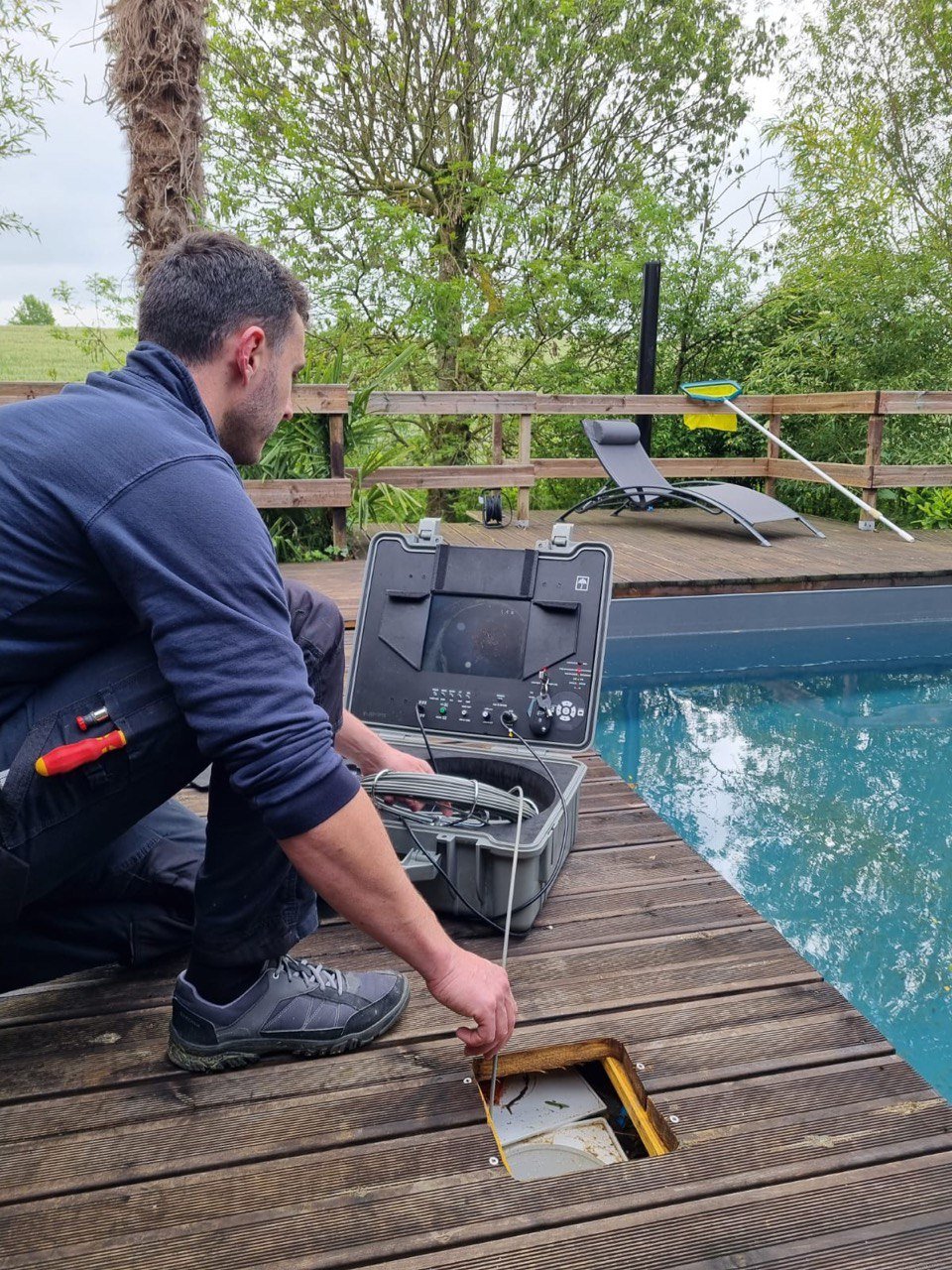 Recherche de fuite par caméra thermique chez un client à Toulouse